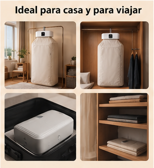 Secadora portátil plegable para usar en casa o llevar de viaje